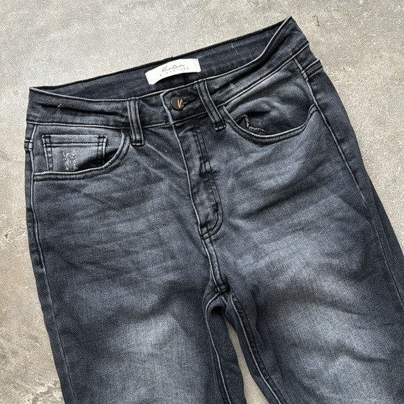 KanCan Signature Distressed Black Denim - Picture 2 of 6